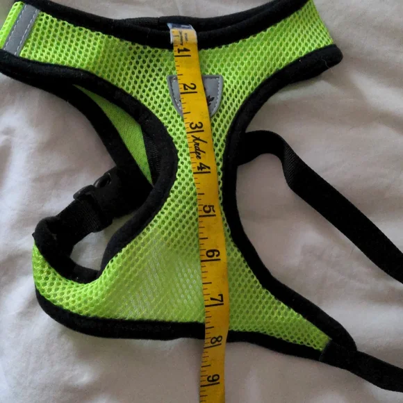 NWOT Neon green harness and leash - Picture 6 of 8